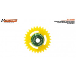 Crown 28d. M50 AW 25° ø15.8mm. Axle 2.38mm. Procomp-RS Polyamide. M2.5 Reverse Insert Screw